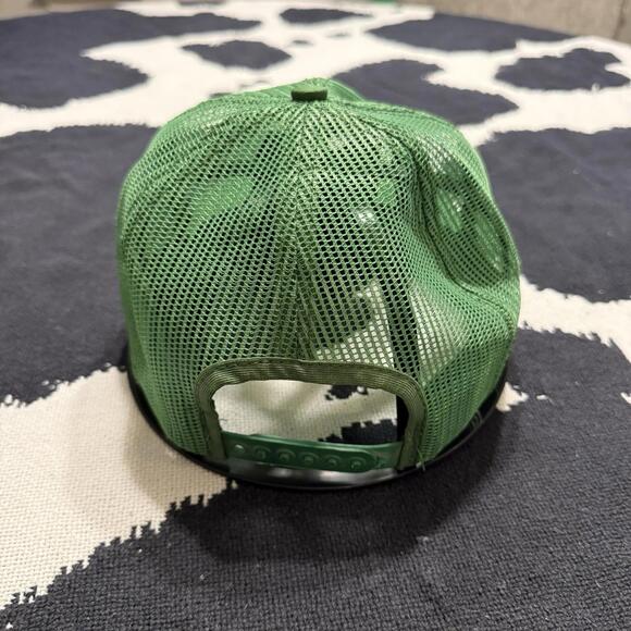 Vintage 70s/80s John Deere All Mesh Trucker Hat SnapBack USA Green OSFA - Picture 4 of 5